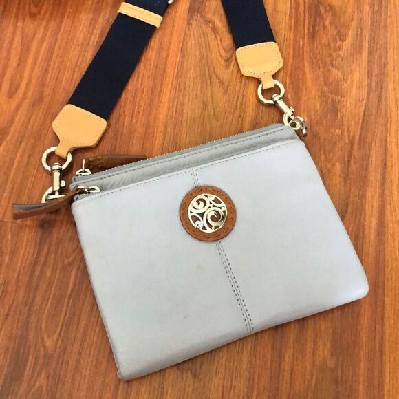 Brighton Sadie London Groove baby blue Cross body bag with Marc Jacobs strap - Picture 1 of 10